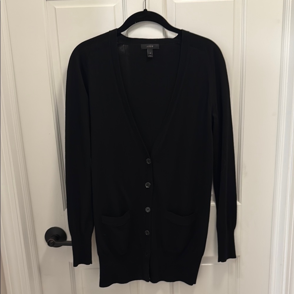 Classic Black Cardigan Sweater